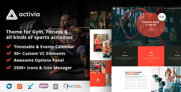 Activia -  Gym and Fitness WordPress Theme