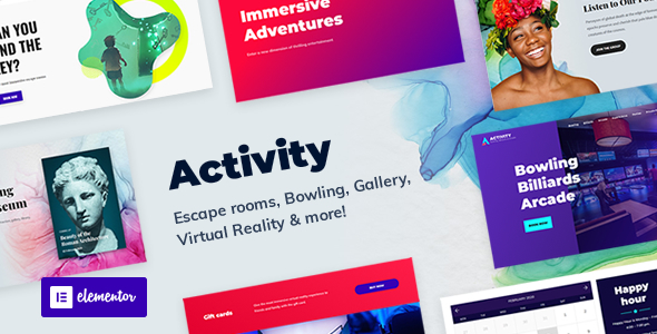 Activity - Booking WordPress Theme