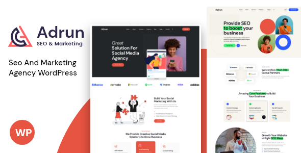 Adrun - Seo & Marketing Agency WordPress Theme