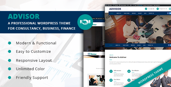 Advisor  - Startup Business & Digital Marketing WordPress Theme