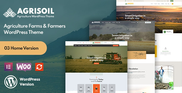 Agrisoil - Agriculture & Organic Farm WordPress Theme