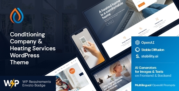 AirSupply | Conditioning Company and Heating Services WordPress Theme + RTL