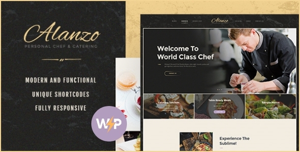 Alanzo | Chef & Event Catering WordPress Theme