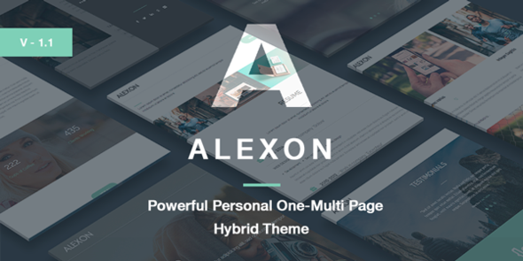 Alexon - Personal One-Multi Page Hybrid WP Theme