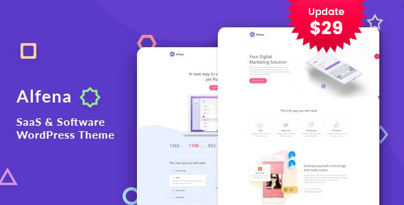 Alfena - SaaS Startup WordPress Theme