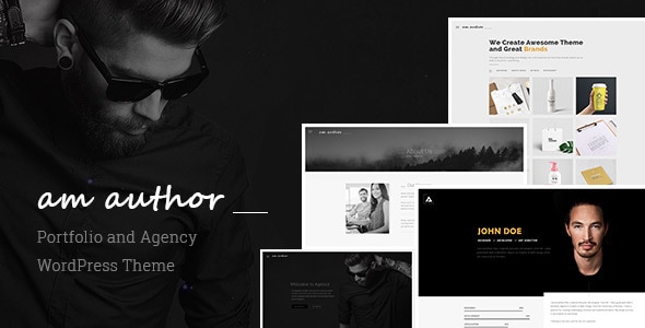 Am Author : Portfolio and Agency WordPress Theme