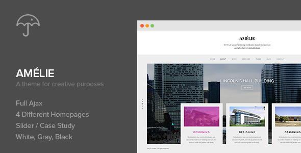 Amelie - WP Theme for Creatives & Photographers