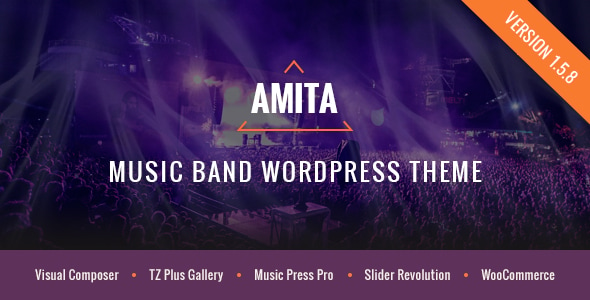 AMITA - Music Band WordPress Theme