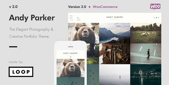 Andy Parker - Creative Photography & Portfolio WordPress Theme