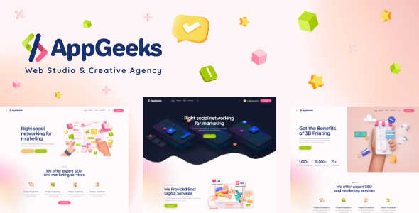 AppGeeks | Web Studio & Creative Agency WordPress Theme