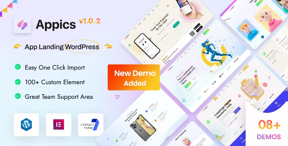 Appics - App Landing Page WordPress Theme