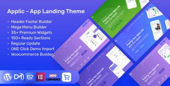 Applic App Landing WordPres Theme