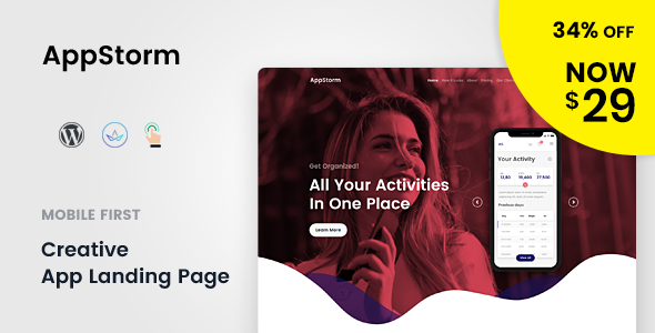 Appstorm - App Startup WordPress Theme