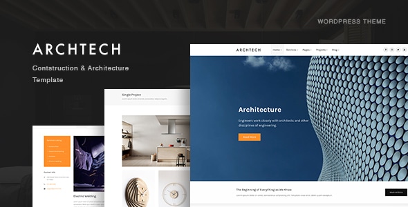 Archtech - A Responsive Architecture WordPress Theme