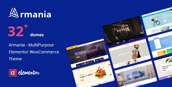 Armania - Fashion, Furniture, Organic, Food Multipurpose Elementor WooCommerce Theme (RTL Supported)