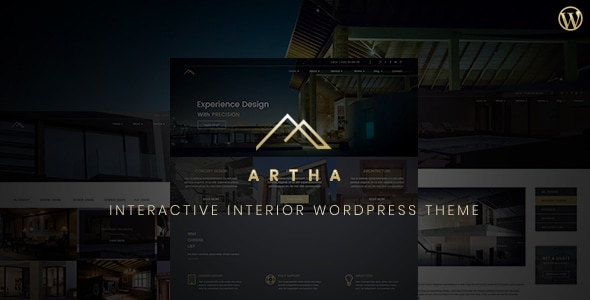 Artha Interactive Interior WordPress Theme