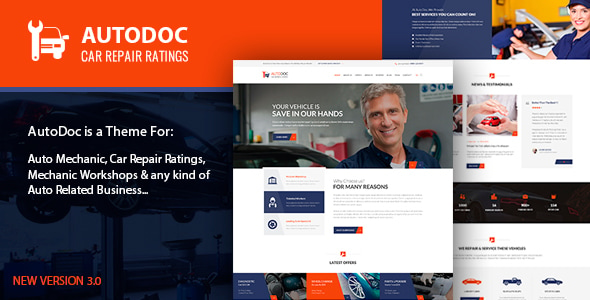 Autodoc - Car Repair WordPress Theme