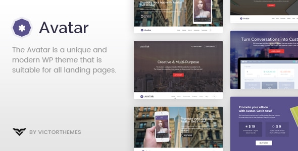 Avatar - One & Multi Page Parallax WordPress Theme