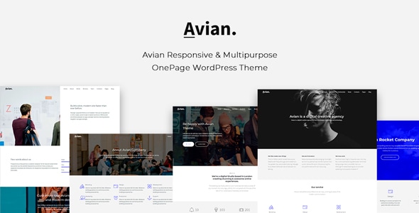 Avian - Responsive and Multipurpose OnePage WordPress Theme