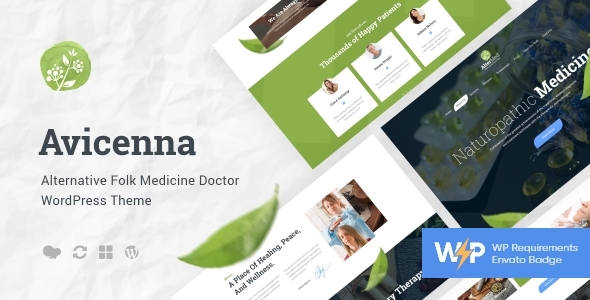 Avicenna | Alternative Folk Medicine Doctor WordPress Theme + Shop