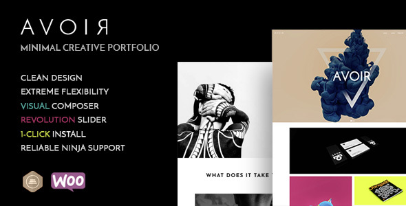 Avoir - Minimal Creative Portfolio WordPress Theme