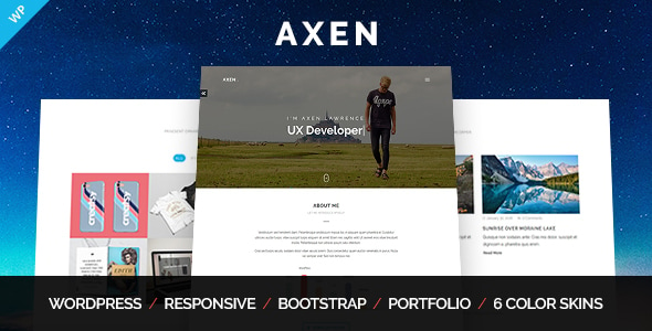 Axen - Personal Portfolio WordPress Theme