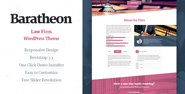 Baratheon - Law Firm WordPress Theme