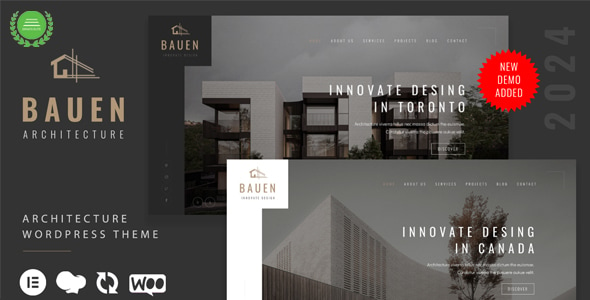 BAUEN - Architecture & Interior  Elementor WordPress Theme