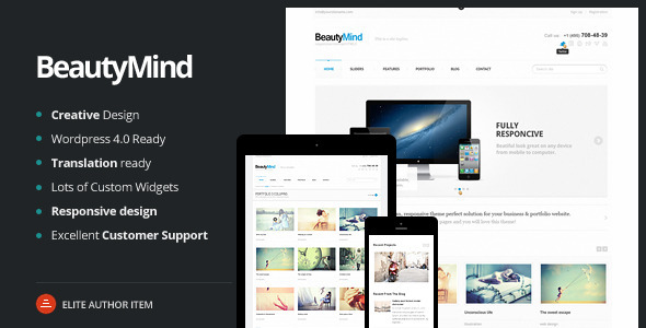 BeautyMind - Responsive and Clean WordPress Theme