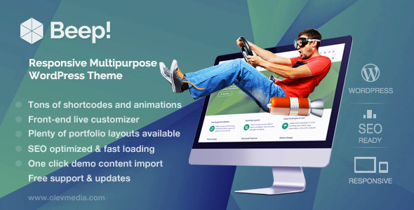 Beep! — Responsive Multi-Purpose Wordpress Theme