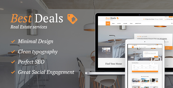 Best Deals - Property Sales & Rental WordPress Theme