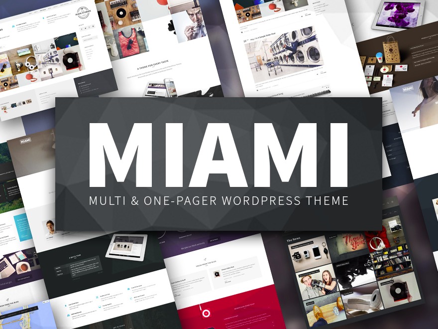 Miami - Multipurpose Responsive WordPress Theme Wordpress Theme Screenshot