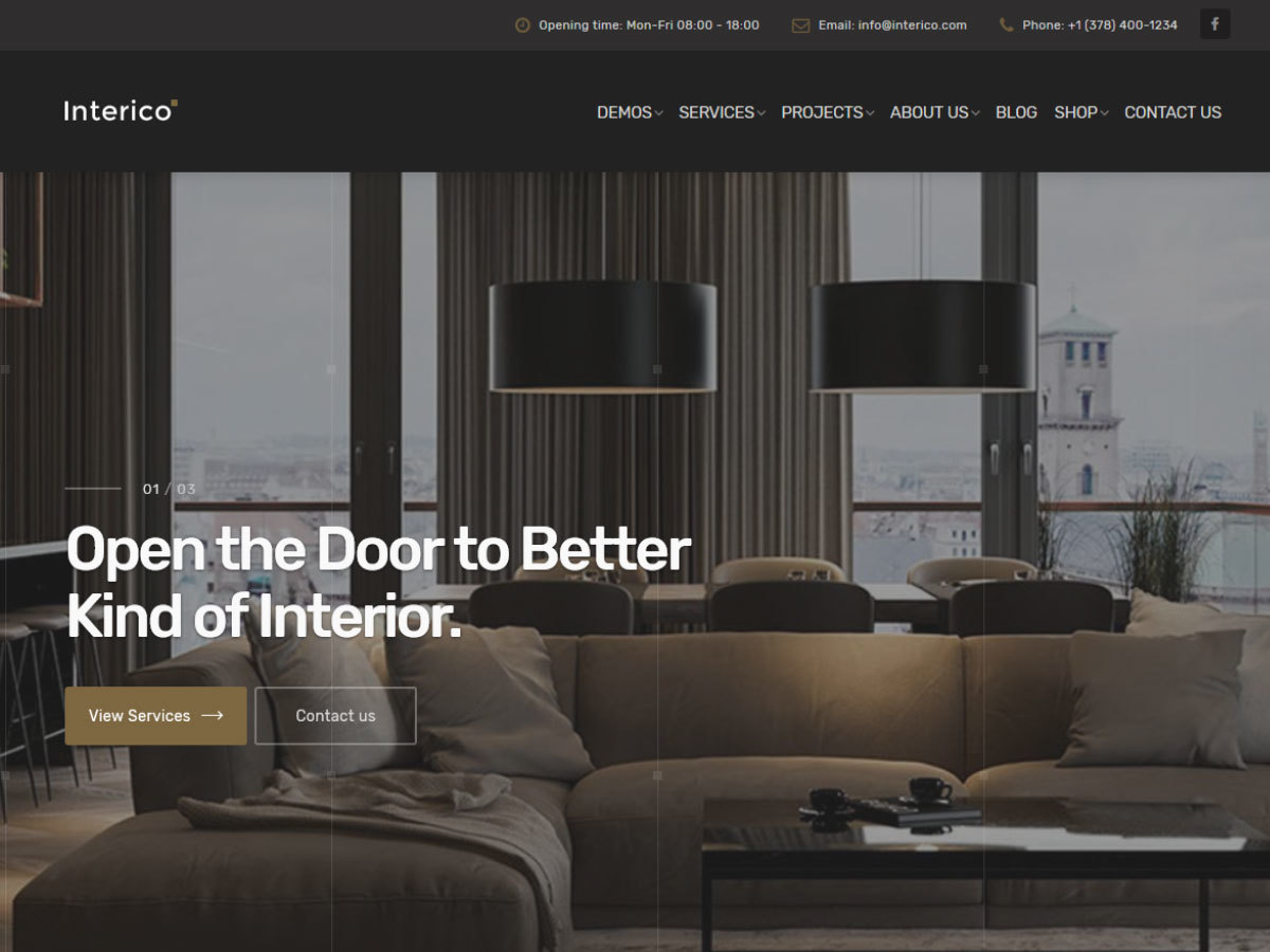 Interico: Child Theme Wordpress Theme Screenshot