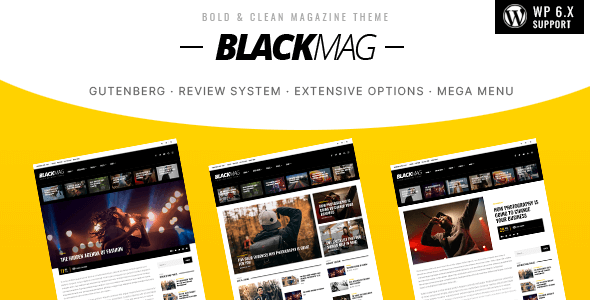 BLACKMAG - Bold & Clean Magazine Theme