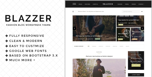 Blazzer - Personal/Fashion Blog WordPress Theme