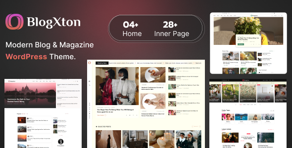 Blogxton - Modern Blog & Magazine WordPress Theme