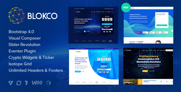 Blokco - Cryptocurrency WordPress Theme