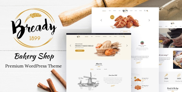 Bready – Cake Bakery  WordPress Theme