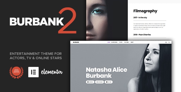 Burbank - Entertainment WordPress Theme for Actors & Stars