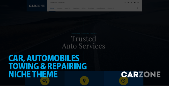 Car Zone - Towing & Repair WordPress Theme