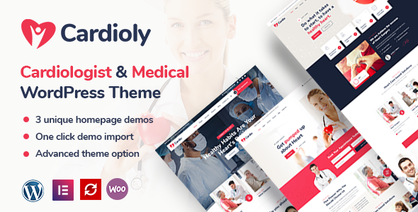 Cardioly - Cardiologist and Medical WordPress theme