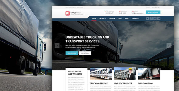 CargoPress - WordPress Theme for Logistic, Warehouse & Transport Websites