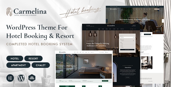 Carmelina - Resort & Hotel Booking WordPress Theme