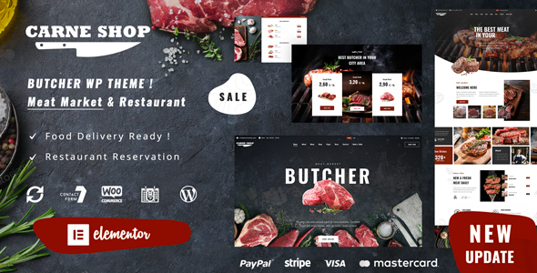 Carne - Butcher & Meat Restaurant WordPress Theme