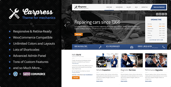 CarPress - WordPress Theme For Car and Automotive Professionals