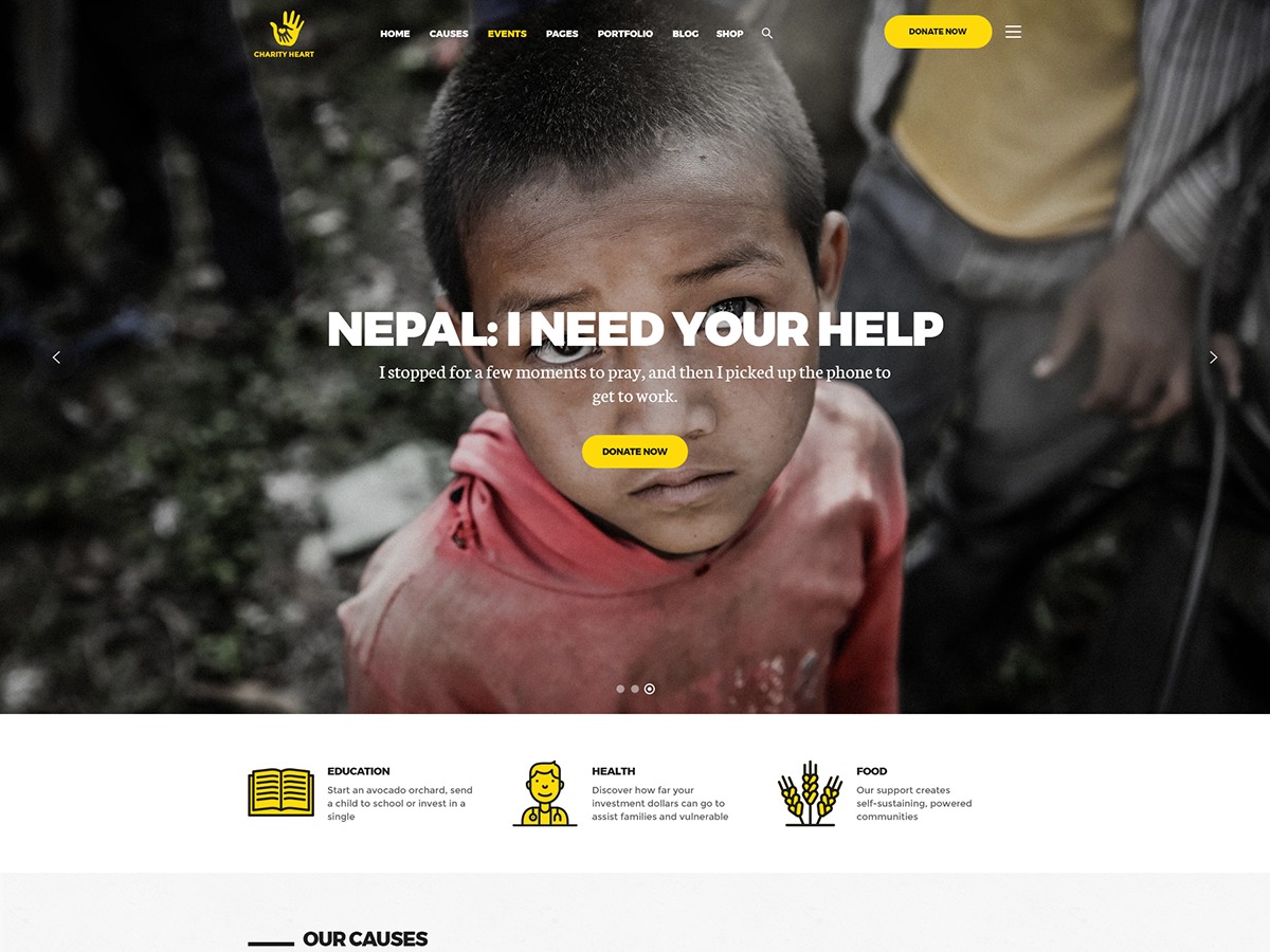 Charityheart Wordpress Theme Screenshot