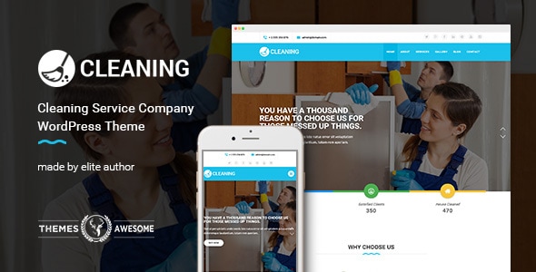 Cleaning Service Company WordPress Theme