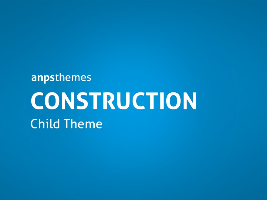 Construction Child Theme Wordpress Theme Screenshot