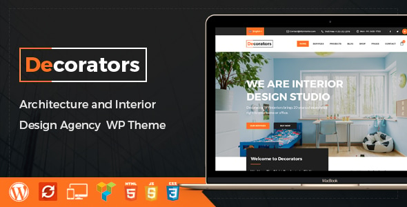 Decorators - WordPress Theme for Architecture & Modern Interior Design Studio