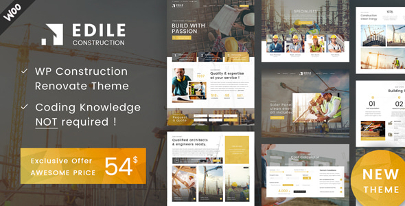 Edile - Construction Company WordPress Theme